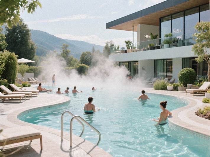 Piscine cu apă termală la Felix Spa